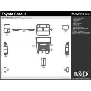 Dash Trim Kit for TOYOTA...