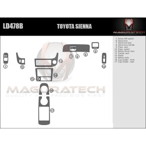 Dash Trim Kit for TOYOTA...