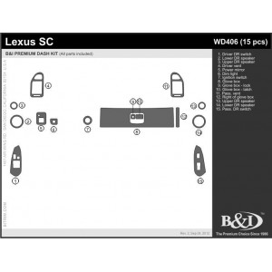 Dash Trim Kit for LEXUS SC