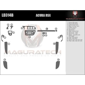 Dash Trim Kit for ACURA RSX