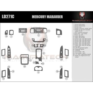 Dash Trim Kit for MERCURY...