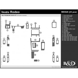 Dash Trim Kit for ISUZU RODEO