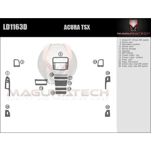 Dash Trim Kit for ACURA TSX