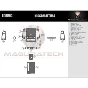 Dash Trim Kit for NISSAN...