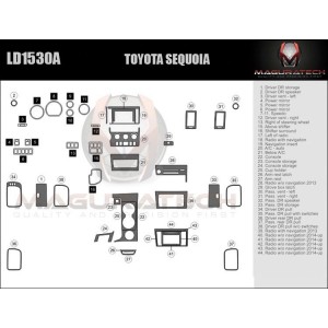 Dash Trim Kit for TOYOTA...