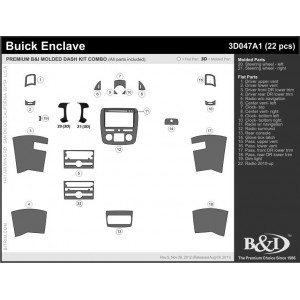 MOLDED Dash Trim Kit COMBO...