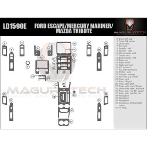 Dash Trim Kit for MERCURY...