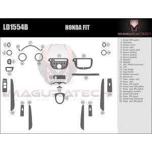 Dash Trim Kit for HONDA FIT