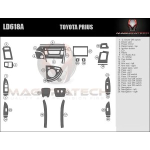 Dash Trim Kit for TOYOTA PRIUS