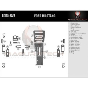 Dash Trim Kit for FORD MUSTANG