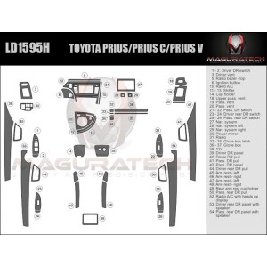 Dash Trim Kit for TOYOTA PRIUS
