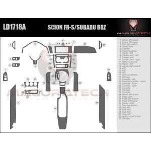 Dash Trim Kit for SUBARU BRZ