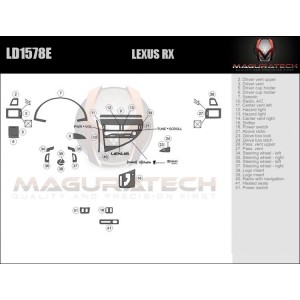 Dash Trim Kit for LEXUS RX