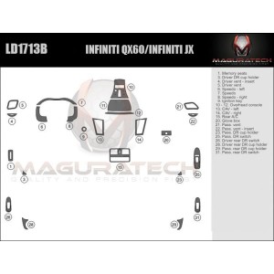 Dash Trim Kit for INFINITI JX