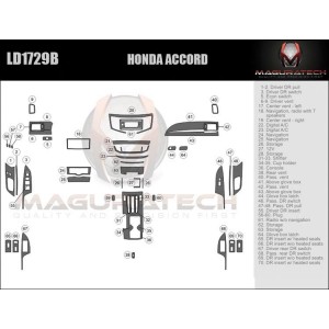 Dash Trim Kit for HONDA ACCORD