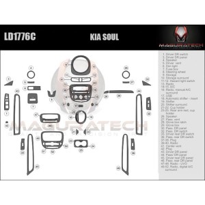 Dash Trim Kit for KIA SOUL