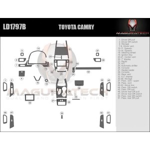 Dash Trim Kit for TOYOTA CAMRY