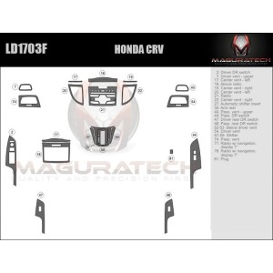Dash Trim Kit for HONDA CRV