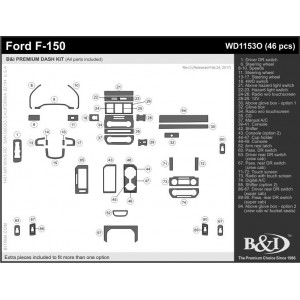 Dash Trim Kit for FORD F-150