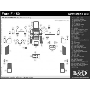 Dash Trim Kit for FORD F-150