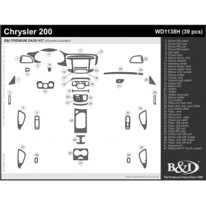 Dash Trim Kit for CHRYSLER 200