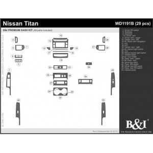 Dash Trim Kit for NISSAN TITAN