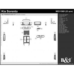 Dash Trim Kit for KIA SORENTO