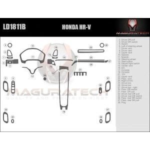 Dash Trim Kit for HONDA HR-V