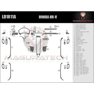 Dash Trim Kit for HONDA HR-V