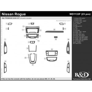 Dash Trim Kit for NISSAN ROGUE