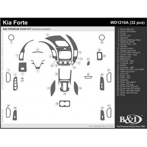 Dash Trim Kit for KIA FORTE