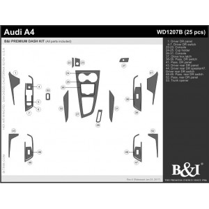 Dash Trim Kit for AUDI A4