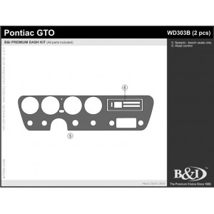 Dash Trim Kit for PONTIAC GTO