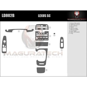 Dash Trim Kit for LEXUS SC