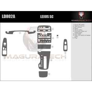 Dash Trim Kit for LEXUS SC