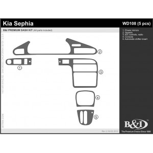 Dash Trim Kit for KIA SEPHIA